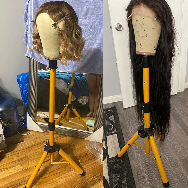 Wholesale Black Iron Mannequin Tripod Stand Wig Making Tools Wig Display  Tripod with Metal Pedal Carry Bag - China Salon Equipment and Tripod Stand  price