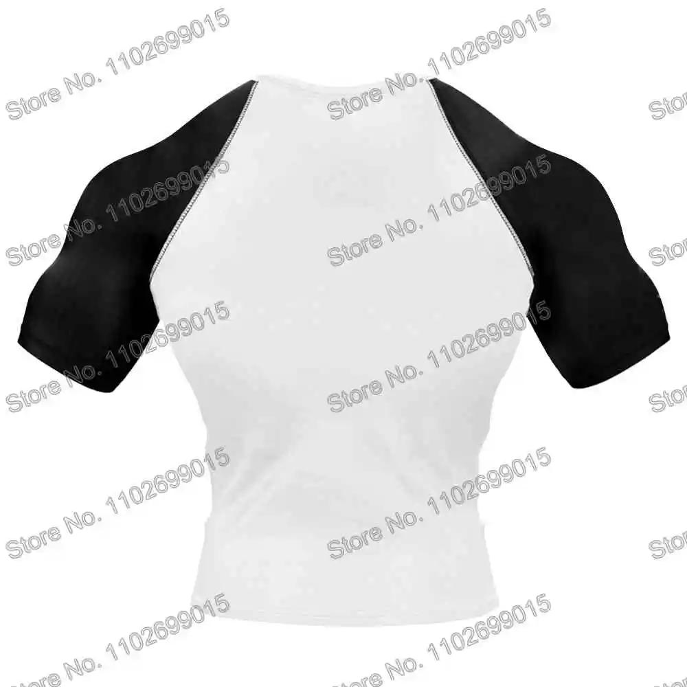 Rash Guard Surf Clothing BJJ MMA Men Women Short Sleeve Diving T-Shirt Swimwear GYM Tops