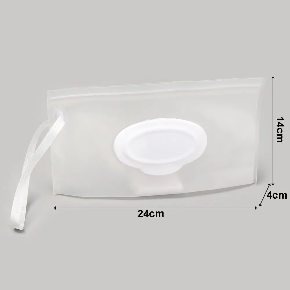 Eco-Friendly Snap Strap Cleaning Clamshell Box Wet Wipes Bag Napkin Storage Pouch Cosmetic Container Wipes Case 5