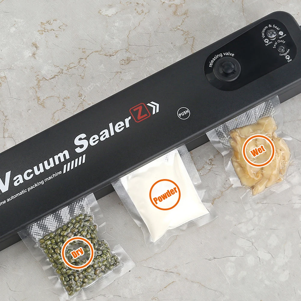 Best Vacuum Sealer Household Food Storage Sealer Electric Sealing Selladora  Al Vacio Alimentos Fruit Vegetable Preservation - AliExpress