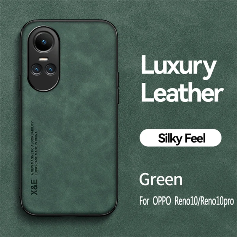 Magnetic Leather Shockproof Phone Case with Car Holder Attachment