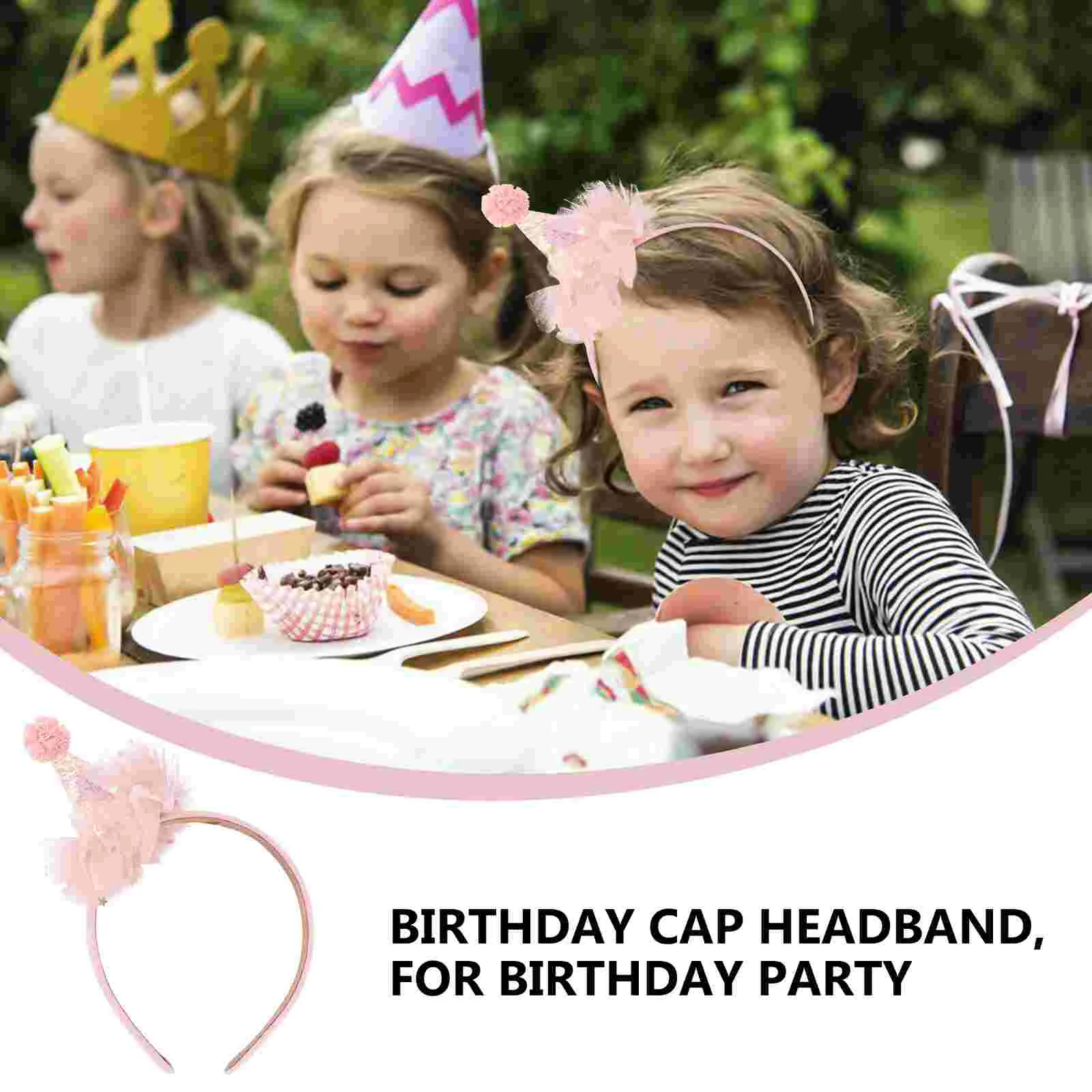 Party Hat Birthday Headband Set Unicorn Headband Headband Birthday Hat Headdress Decor Party Props Hair Decoration Headwear Clasp Hoop
