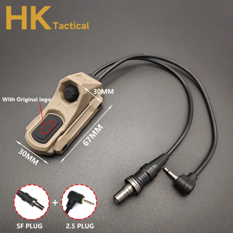 Tactical Axon Pressure Switch Button Remote Dual Function