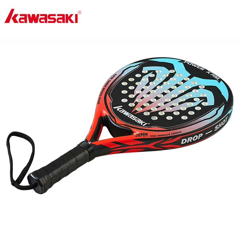 Padel racket Kawasaki 3K carton fiber EVA POWER 600 700 with cover