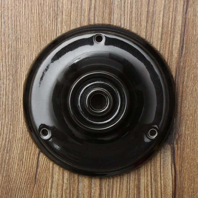 Elegant Ceramic Pendant Lamp Base - Porcelain Ceiling Plate & Chassis