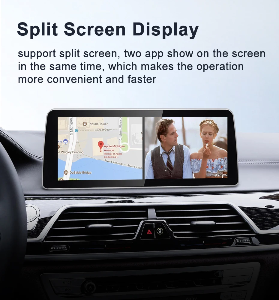 12.3inch Qualcomm 665 6125 Android 14 Screen For BMW 7Series G11 G12 Car Video P