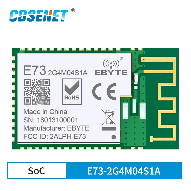 

NRF52810 Bluetooth 5.0 Wireless Module 2.4GHz Transmitter Receiver CDSENET E73-2G4M04S1A Ble 5.0 4dBm Low Power Transceiver