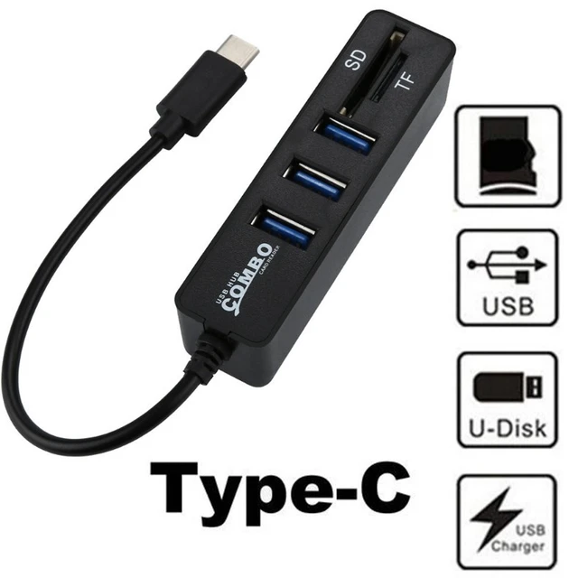 USB Hub 3 / 6 Ports USB 3.0 Hub High Speed Multi USB Splitter 2 In 1 2.0  Hab multiple usb3.0 Hub SD/TF Card Reader For PC Laptop - AliExpress