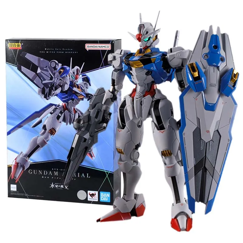 Bandai Figure Gundam Anime Figures Chogokin The Witch From Mercury Antenna Action Figure Collection Gunpla Toys For Children