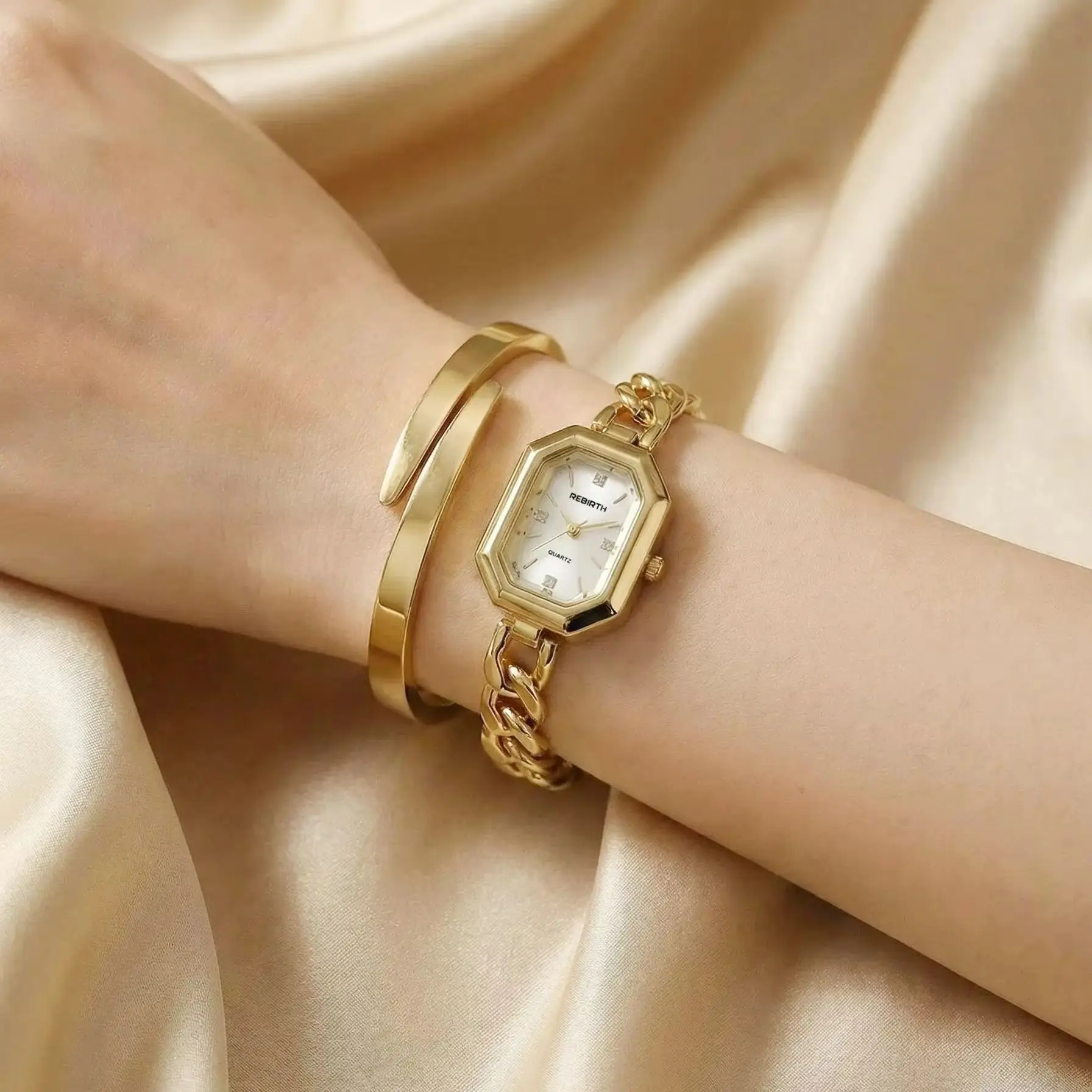 Elegant Two-Piece Bracelet & Watch Set