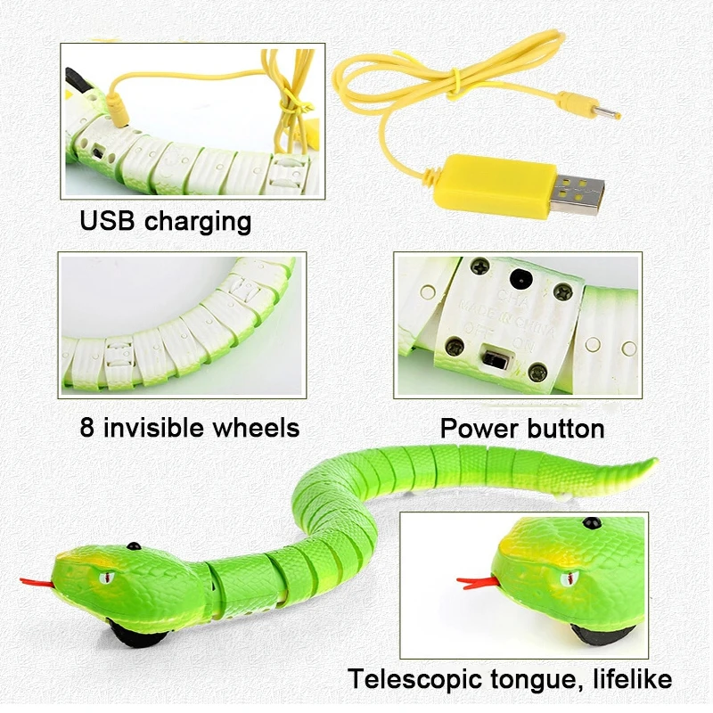 RC Remote Control Snake Toy For Cat Kitten Egg-shaped Controller Rattlesnake Interactive Snake Cat Teaser Play Toy Game Pet Kid 4 RC Remote Control Snake Toy For Cat Kitten Egg-shaped Controller Rattlesnake Interactive Snake Cat Teaser Play Toy Game Pet Kid 4