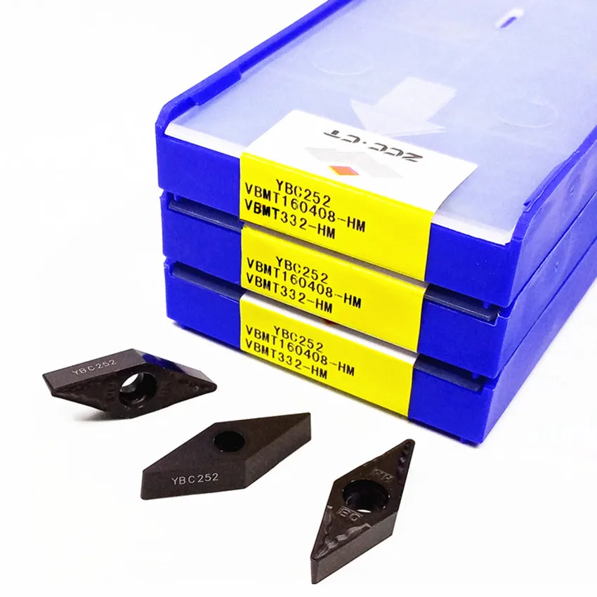 VBMT160404-HM YBC252/VBMT160408-HM YBC252/VBMT160412-HM YBC252 VBMT331 VBMT332 VBMT333 ZCC.CT CNC 카바이드 인서트 10개/박스