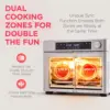 Dual Zone Air Fryer French Door Oven - 32 Qt Convection Toaster Combo - 10-in-1 Multifunction Up to 450° - 1800W 3