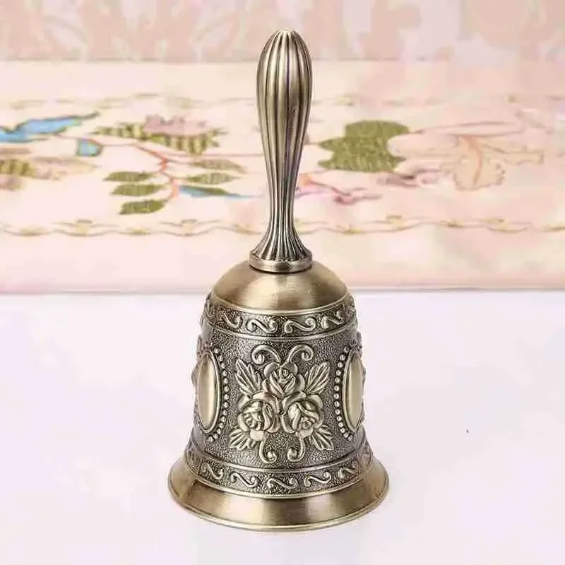 European-style metal bells, bars, restaurants, counters, vegetable bells, garden wind chimes hand-cranked meal bells class bells