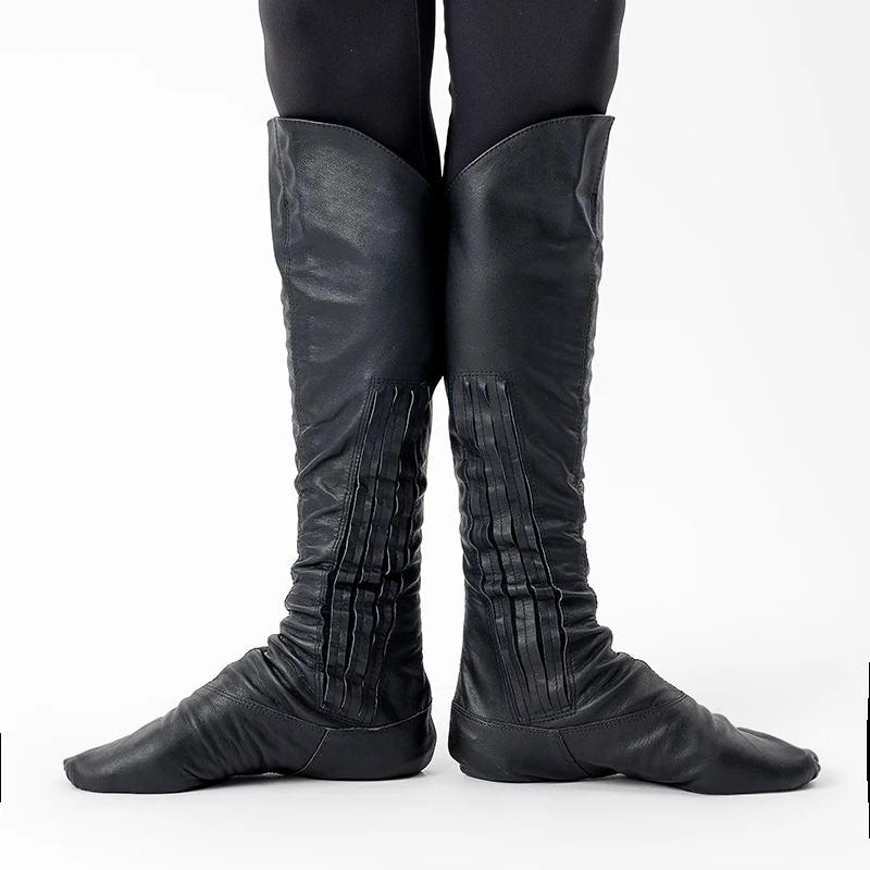 Sansha Men's Ballet Dance Boots For Professional Stage Performance Cow Leather With Elastic Side Soft Sole CB24LCO 2