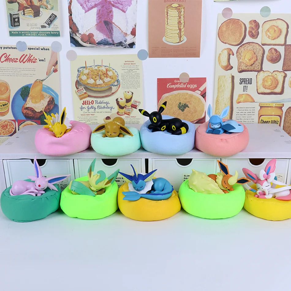 Eevee Family Sleeping Series Anime Figurines - Blind Box Collectible Gifts