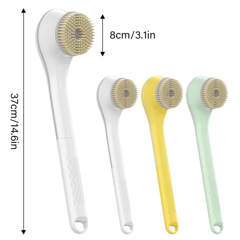 Effortless Shower Brush Electric Body Scrubbing Brush Long Handle Back Brushes Electric Washing Suitable for Women