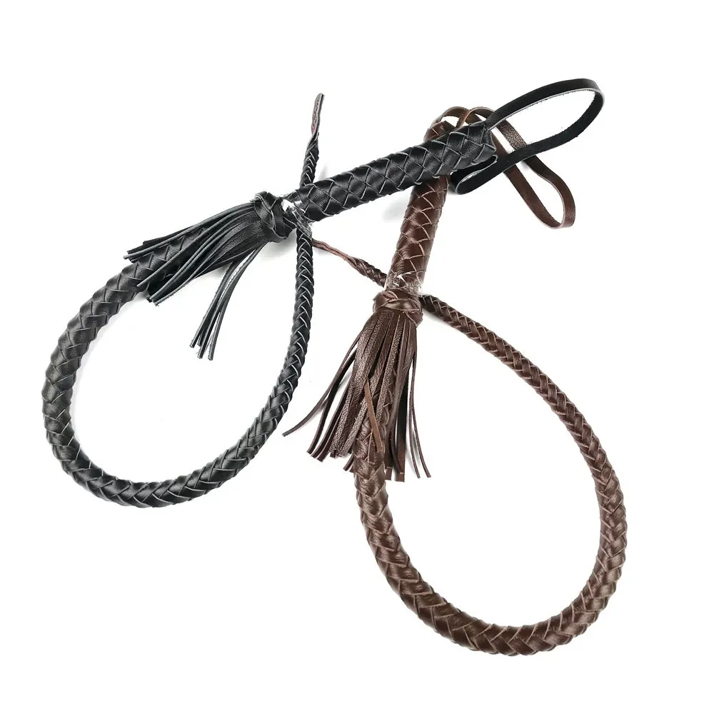 75CM Horse Riding Whip Cowhide Leather Racing Training Horse Back Crop Training Whip Equestrian Equipme 5
