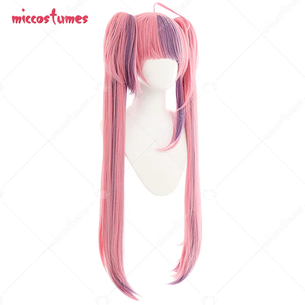 Damen Cosplay Perücke Langes Rosa Gemischtes Farbenhaar 17 Damen Cosplay Perücke Langes Rosa Gemischtes Farbenhaar 8