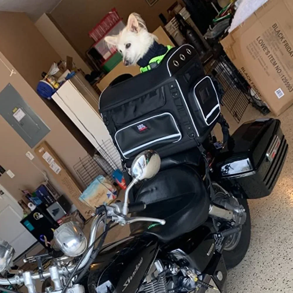 Motorcycle Pet Carrier Dog/Cat Rear Seat Bag For Electra Glide For