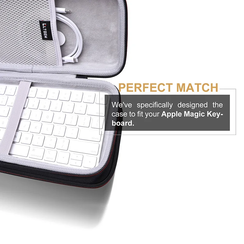 Ltgem-eva Hard Case For Apple Magic Keyboard Carregando Bolsa de Armazenamento Viagem - Imagem 6