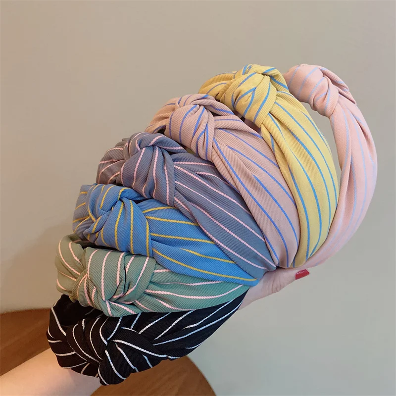Minimalist Striped Knot Headband