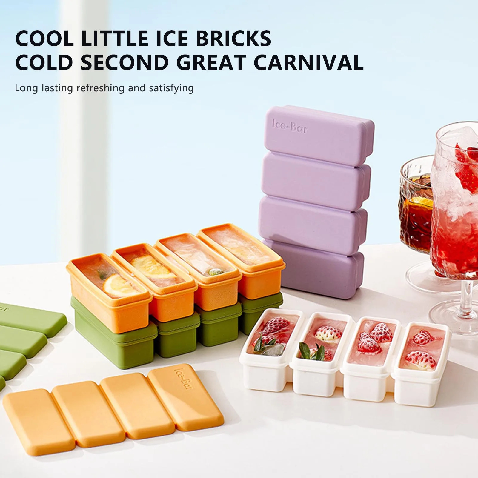 Homemade Ice Cube Tray Easy to Clean and Dishwasher Safe Design Molds Suitable for Summer Party