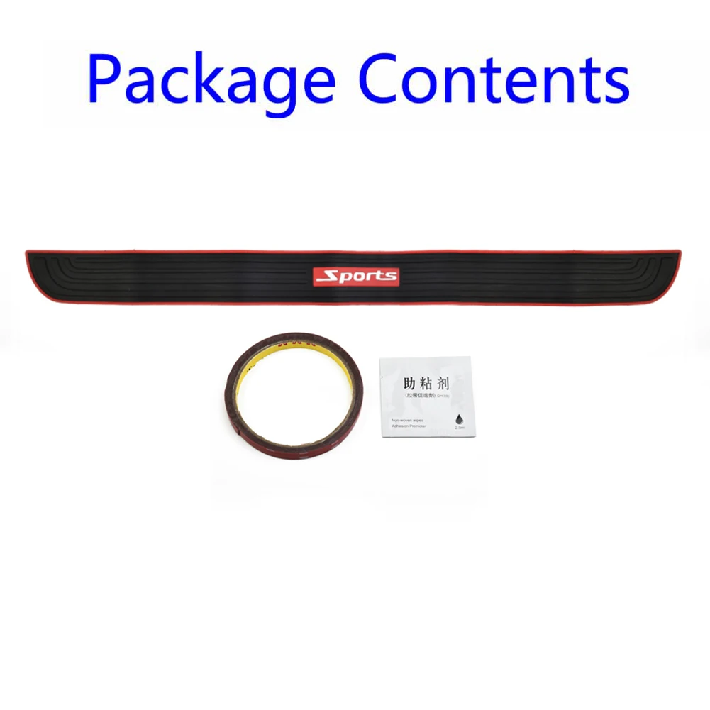 

1Pcs Car Universal Rear Package Trunk Sill Bumper Guard Protector Rubber Pad Cover Strip Rubber Sealing Strip Noise Insulation