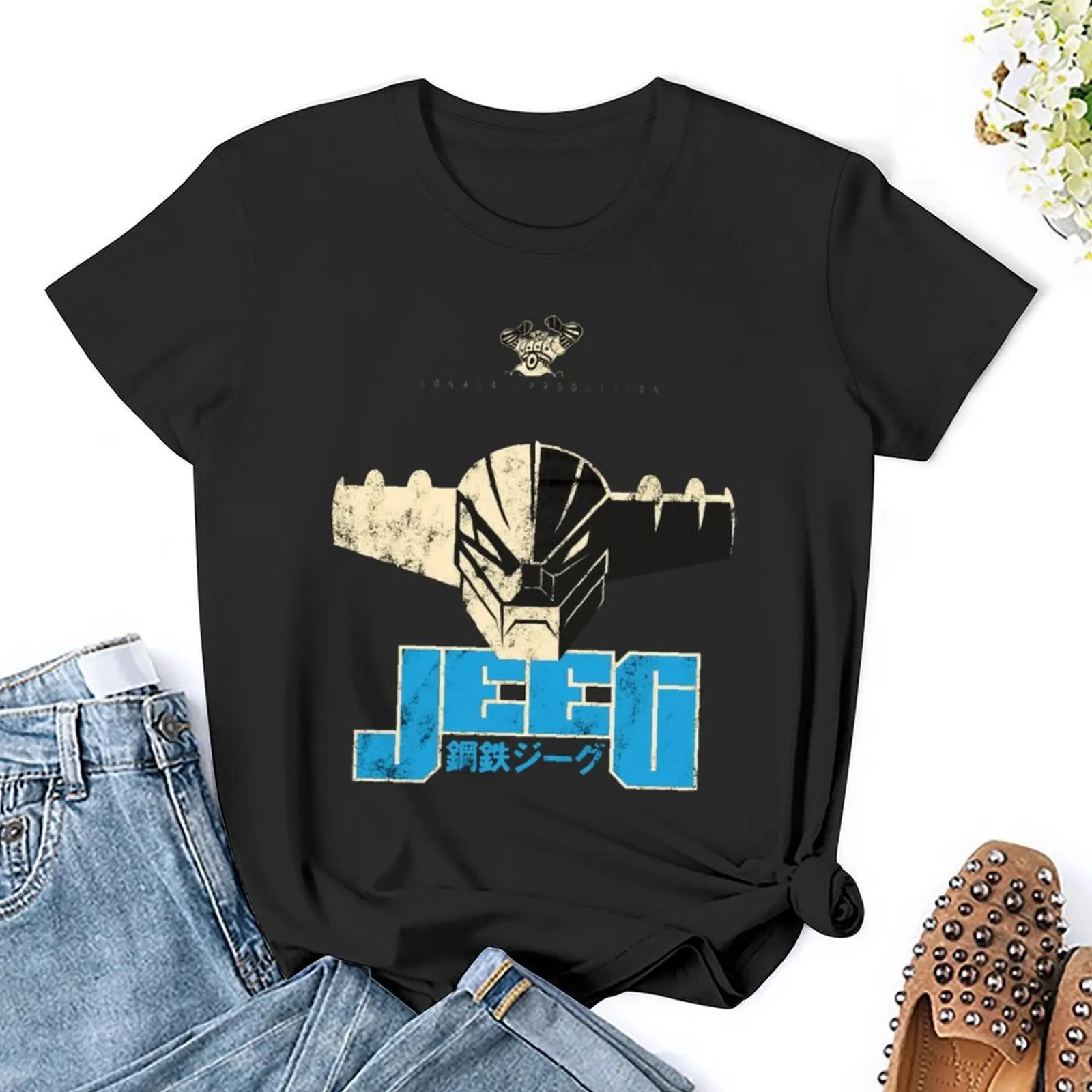 Girocollo Mechas 02 Mazinger Z Steel Jeeg Robot Kotetsu Dark Great 1 T-Shirt Campaign Tshirt Vendita Calda Graphic Travel