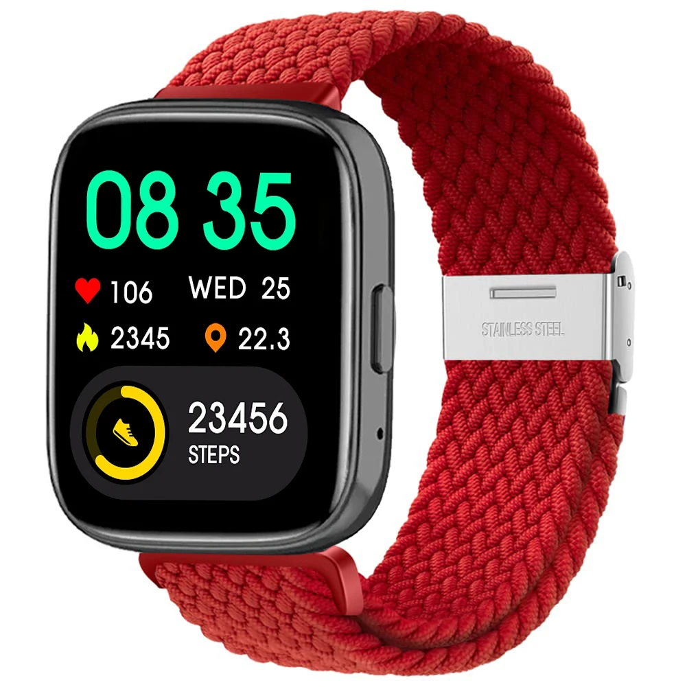 Nylon Braided Solo Loop Elastic Weave Bracelet Wristband Strap