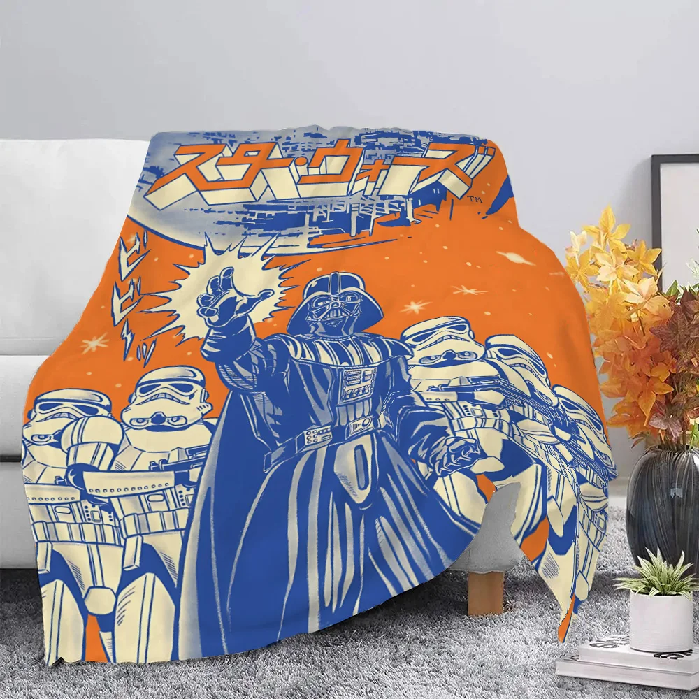 Hot Classic Movies w-w-Wars Printed Picnic Blankets-StarS Warm Blanket Soft and Comfortable Blanket Home Travel Birthday Gift 4
