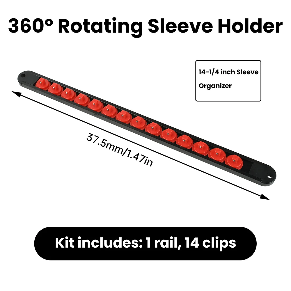 Universal Socket Clip Rail Holder & Organizer Tool Accessory