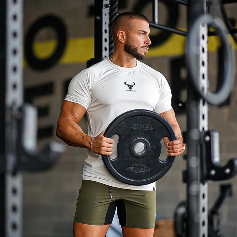 Short Sleeve Men's Muscle Building & Workout T Shirt - Men's Fitness ...