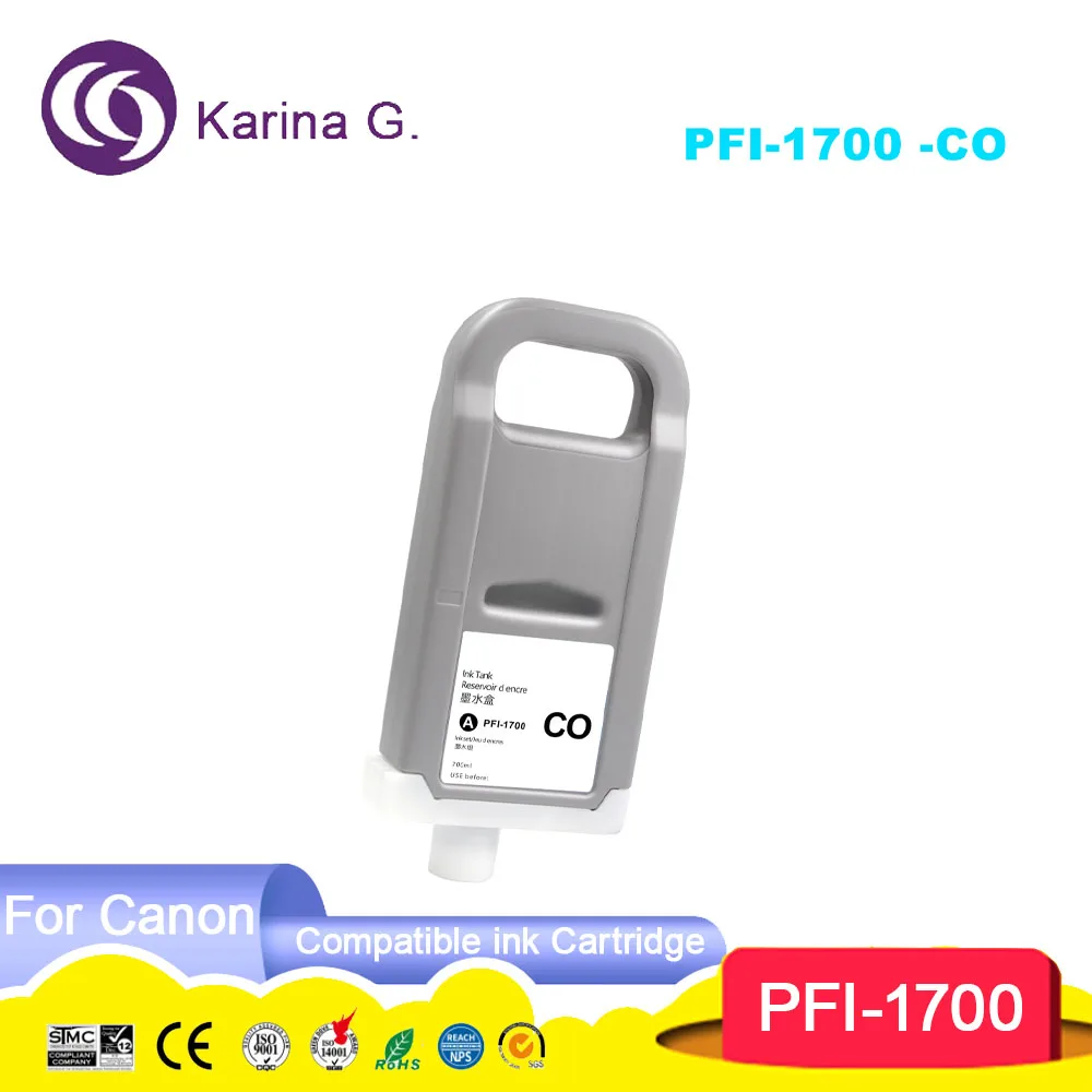 Compatible ink cartridge PFI1700 PFI-1700 100% Compatible for Pro 2000 4000 400