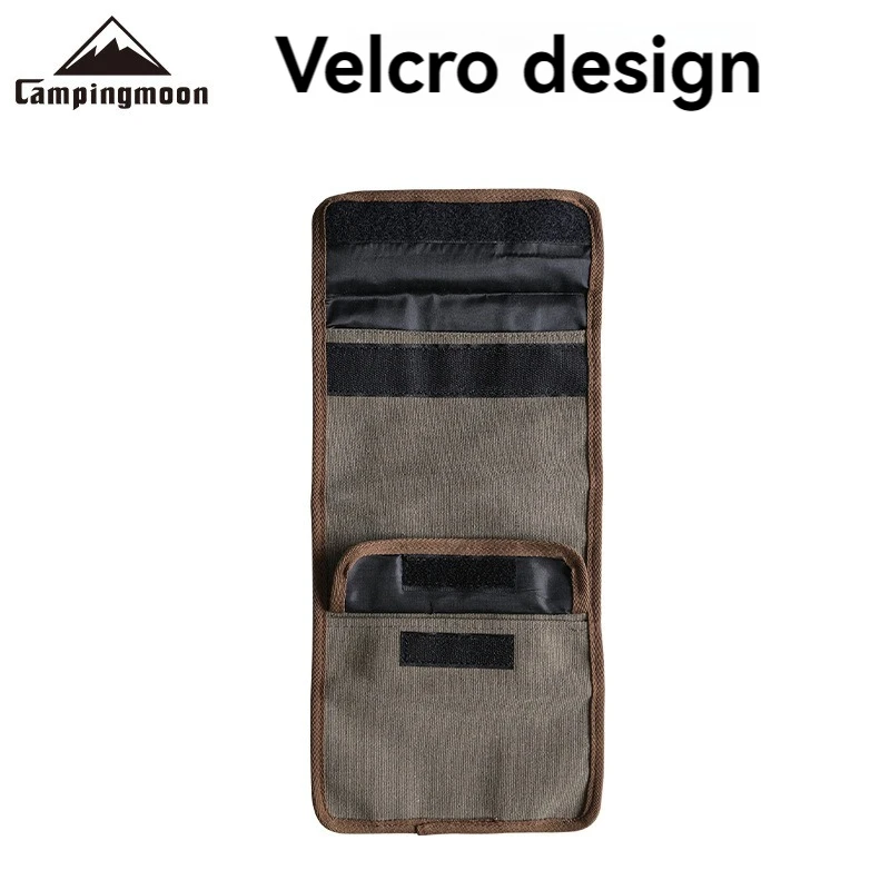 CAMPINGMOON Outdoor Camping Equipment Stainless Steel Single Flying Table Bag Hand-held Thick Canvas Bag Storage Bag