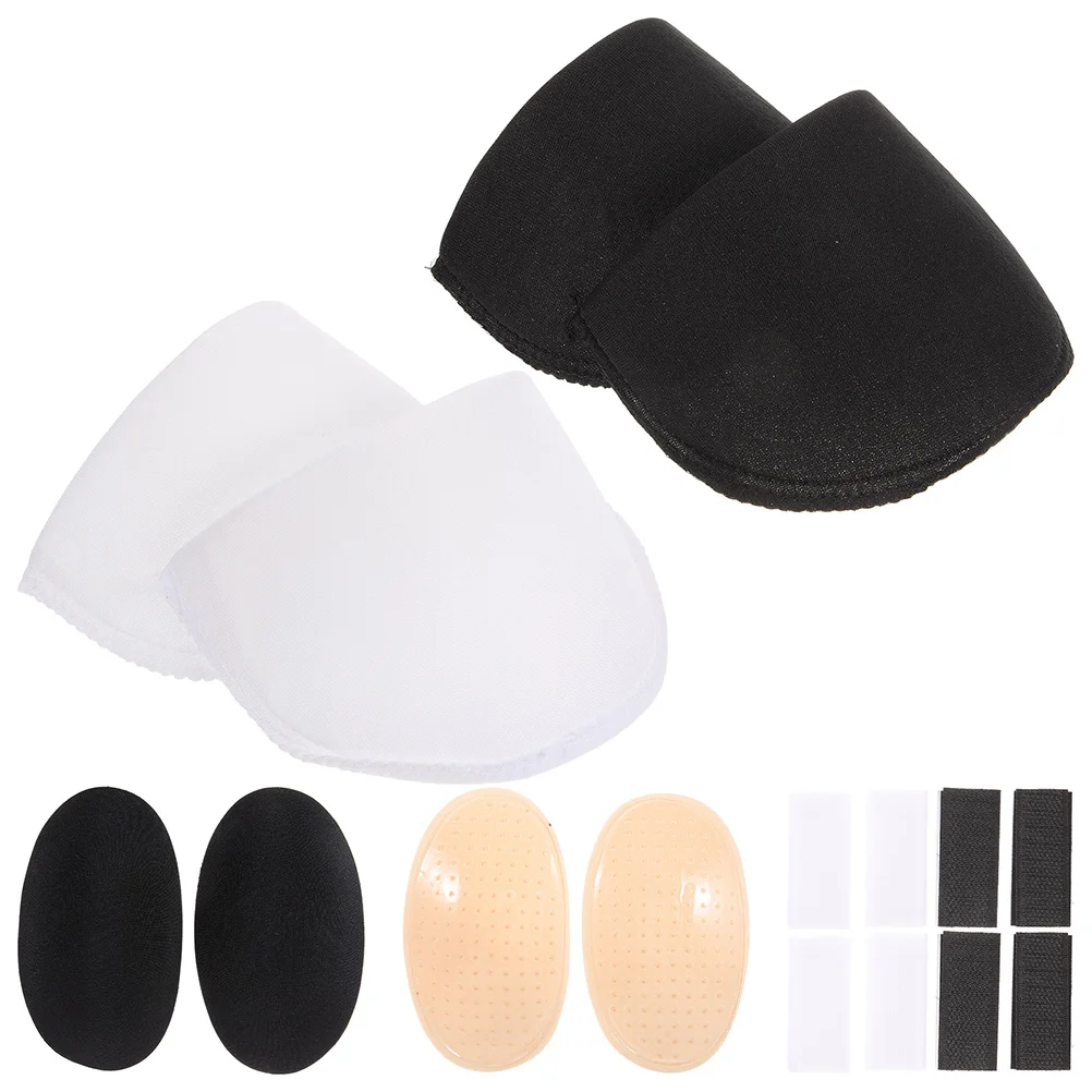 

4 Pairs Shoulder Pads Reusable Enhancer Room Accessories Sponge Clothing T-shirt Adhesive Miss