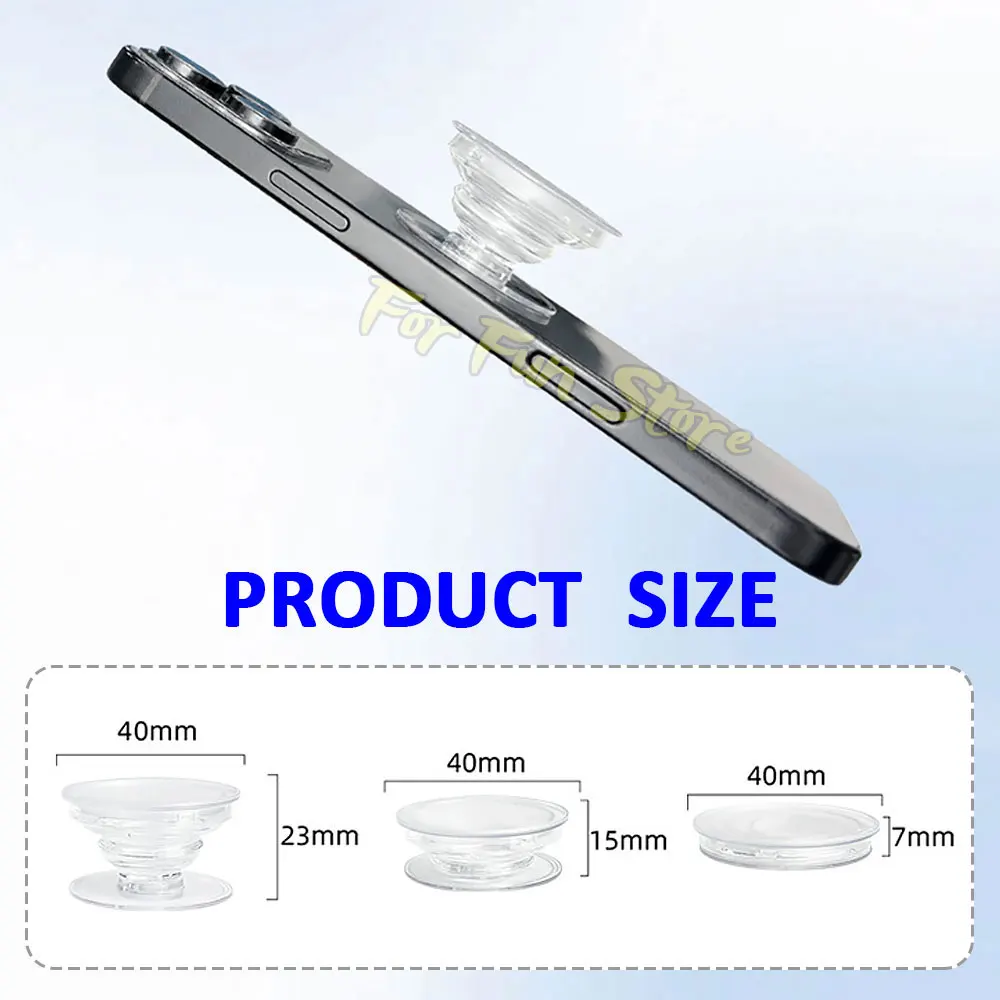 Transparent Foldable Phone Socket Finger Grip Holder GripTok Posket Handle DIY Mobile Phone Stand Base Accessories For Fun phone and tablet stand
