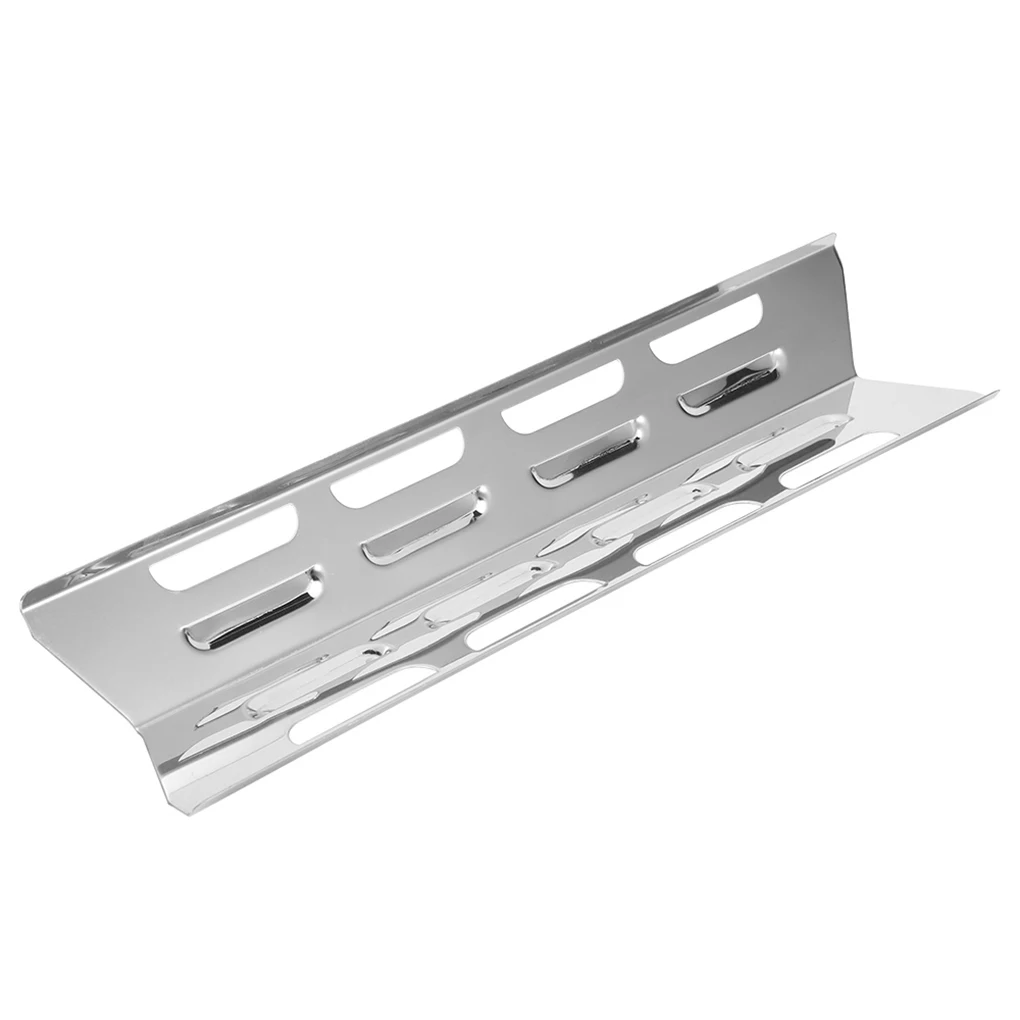 4X Stainless Steel Gas Grill Oven Heats Plate Replacement BBQ Tube Kit Non-stick Burner Cover Labor-saving for Tool
