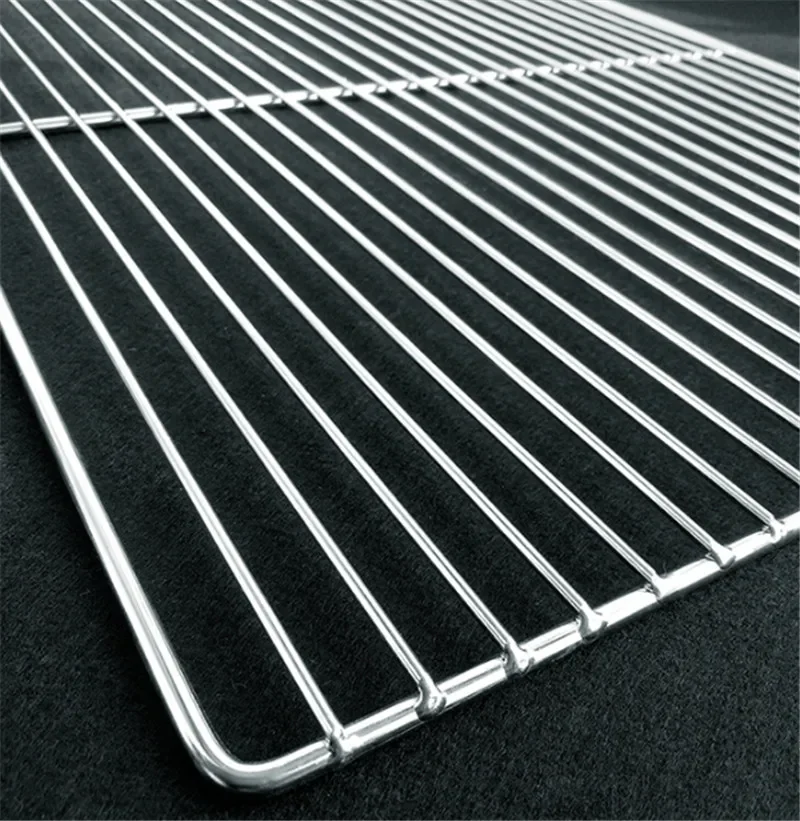 Non-stick Barbecue Grill Wire Mesh Stainless Steel Barbecue Net Square BBQ Rack Grate Grid For Camping Picnic Accessories smoker accessories grill replacement parts