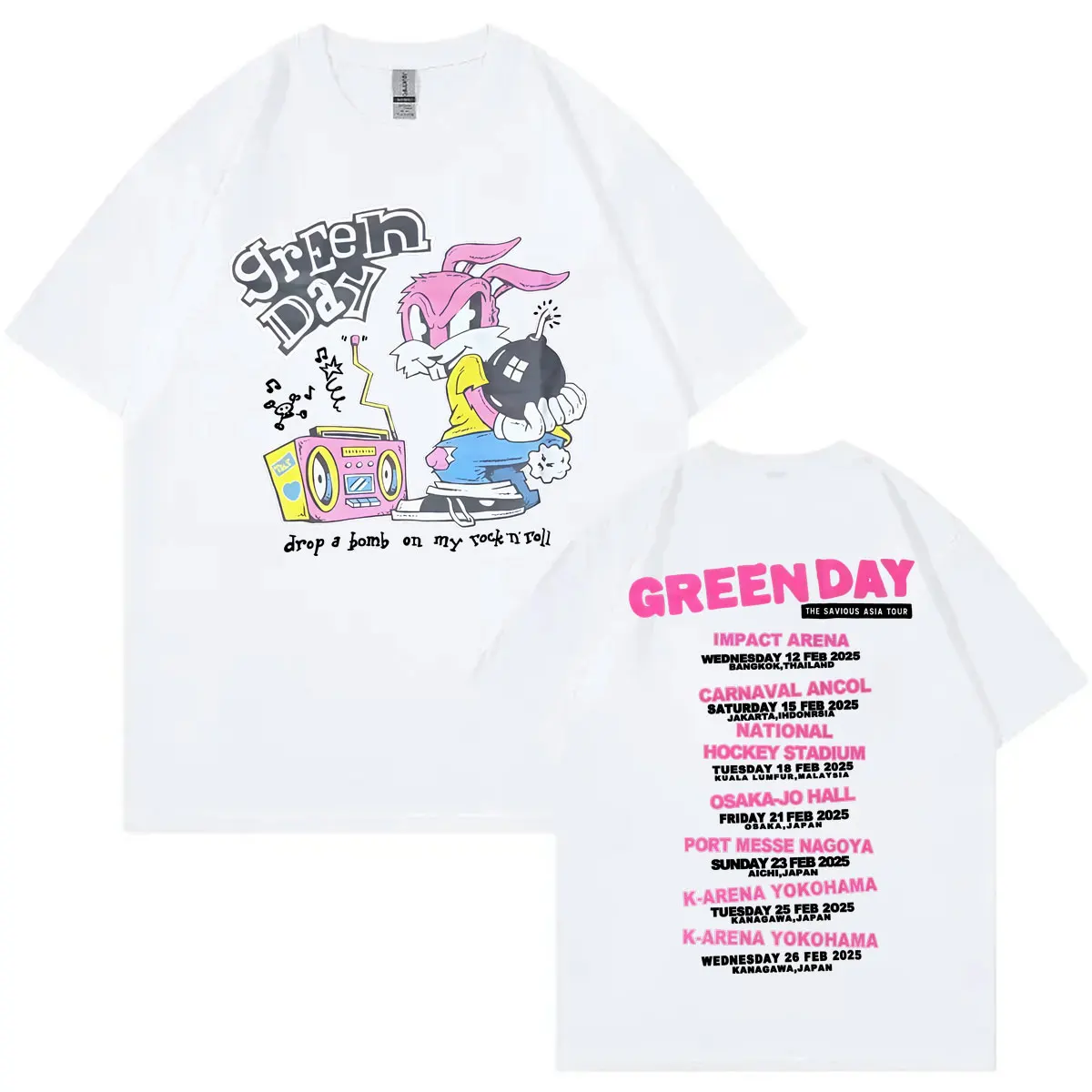 Green Day ツアー2025 Tシャツ Green Day The Saviors Tour 2025 Graphic T Shirts Men Women