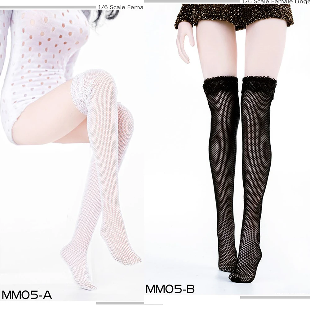 

MM05 1/6 Scale Female Soldier Fashion Over the Knee Mesh Stockings Accessory Model for 12 inches Ph Tbl Action Figure