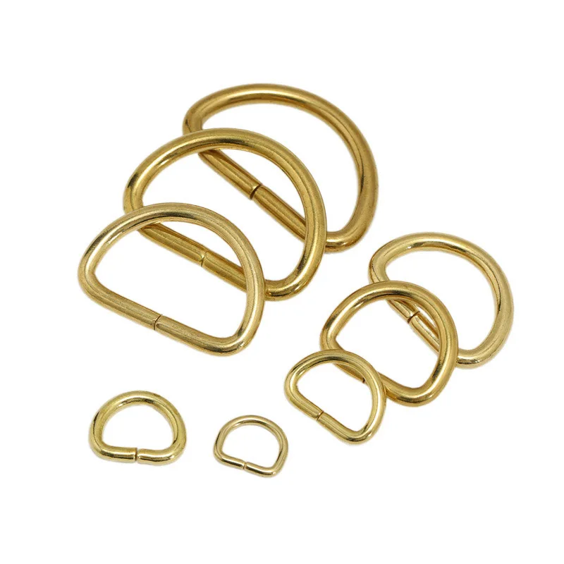 

Pure Brass D Buckle semicircle connection buckle Leather women's DIY handicrafts hardware accessories