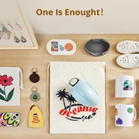 LOKLIK Mini Heat Press - 3 in 1 Heat Press Machine for T-Shirts Mugs Hats Small Heat Press Iron Press for Heating Transfe 5