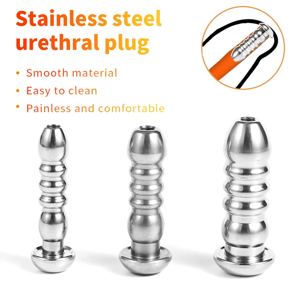 Penis Sex Toys Male Urethral Plug Dildo Sounding Dilator Masturbation Rod For Men