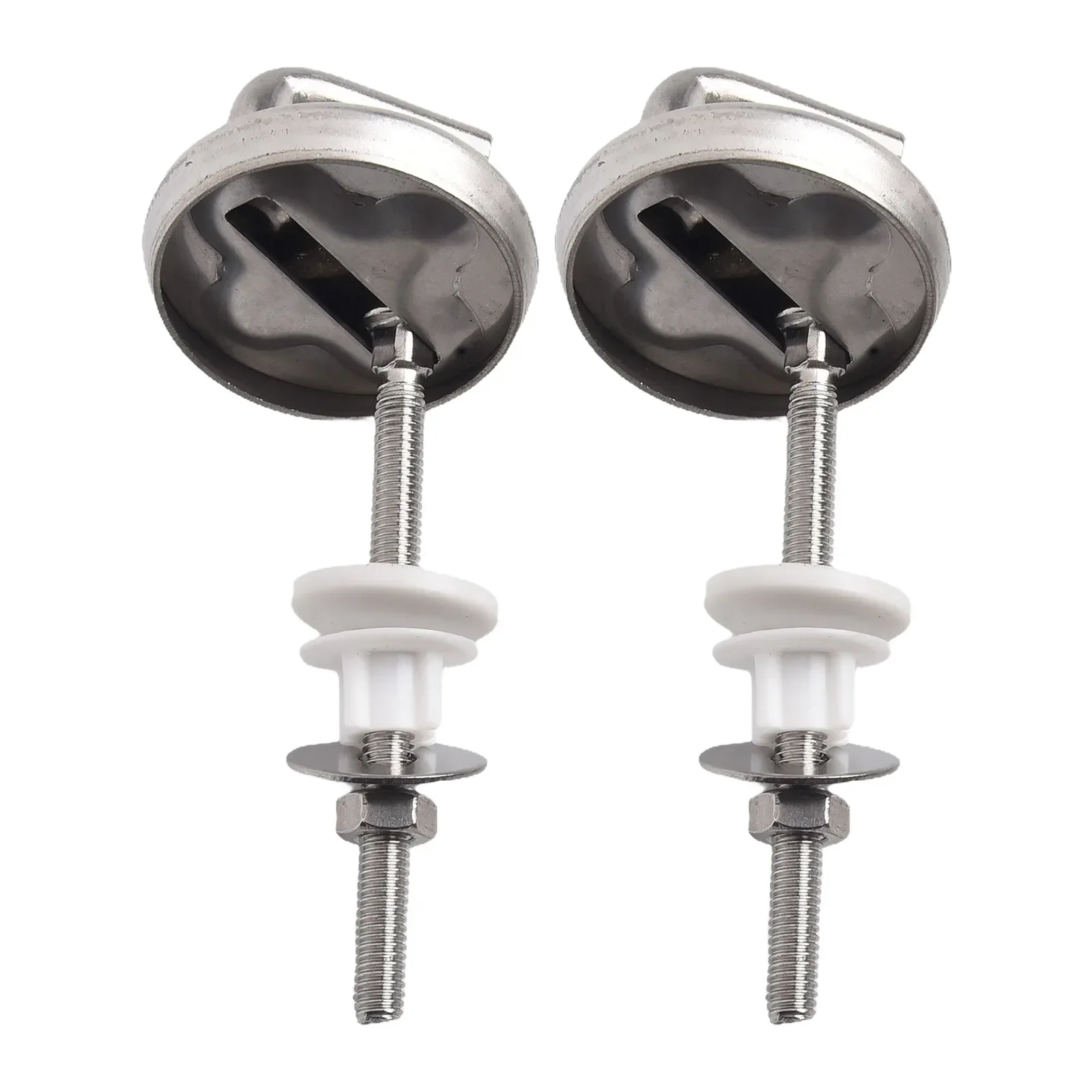 Toilet Hinge Replacement Stainless Steel Toilet Seat Hinge Mountings Washer Adjustable Knob Toilet Lid Fittings Toilet Seat Accessories