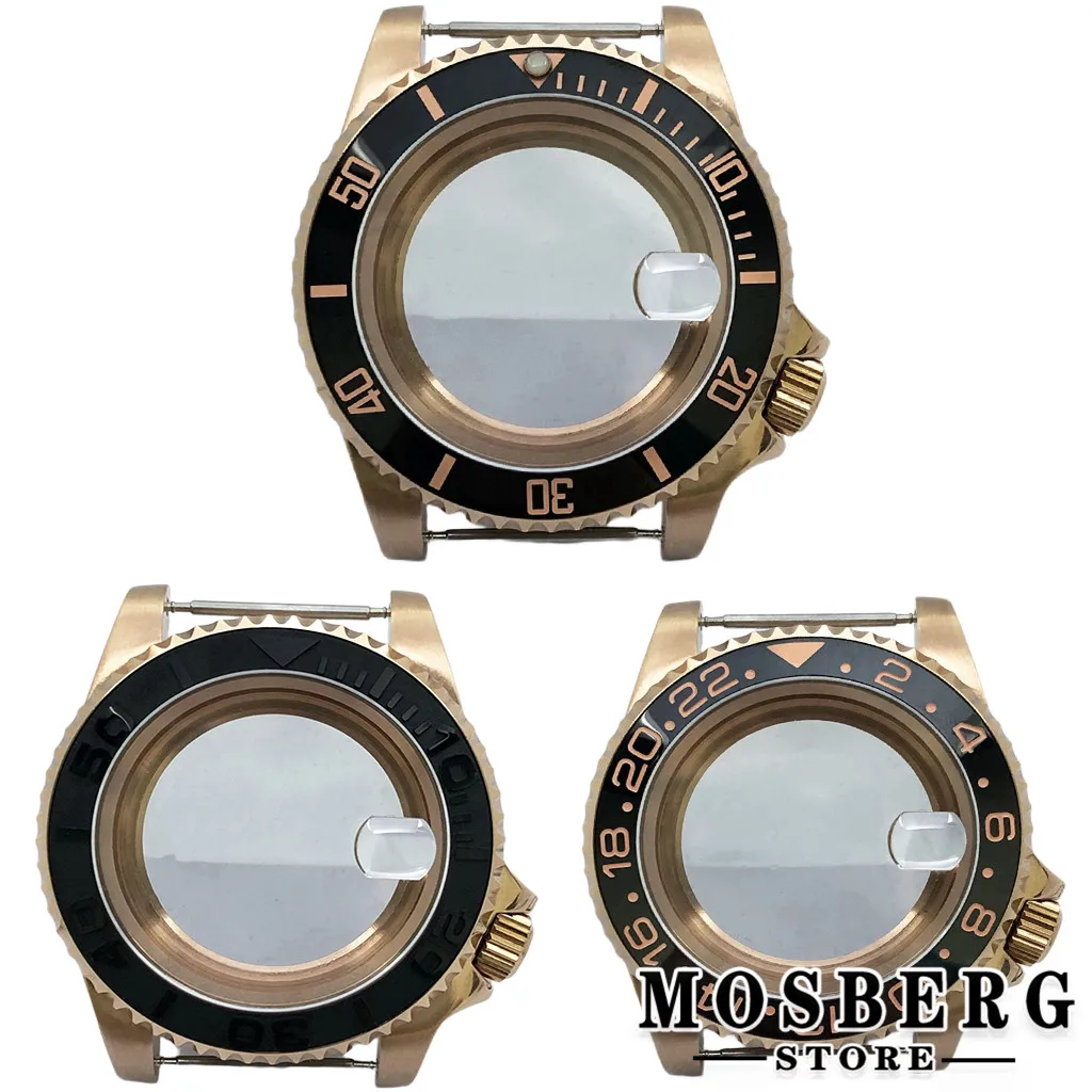 

40mm Watch Case With Bezel Stainless Steel For NH35 NH36 ETA2836 Miyota 8215 8205 821A ETA 2824 PT5000 ST2130 Automatic Movement