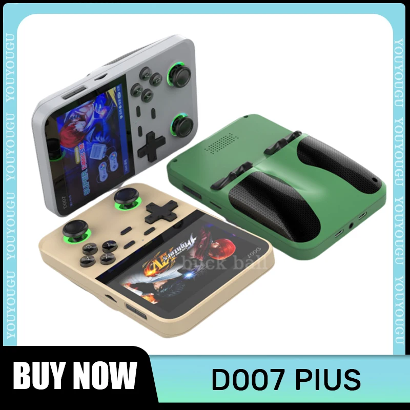 

D007 Plus Retro Handheld Game Console 3.5Inch IPS Screen Handheld Game Players Dual Joystick 10000+ Game Devices Portable Games