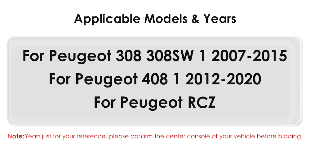 AURAAI Navigations-Autoradio für Peugeot 308 308SW 1 2007-2015, für Peugeot 408 1 2012-2020, für Peugeot RCZ GPS 4G BT – Detail 2