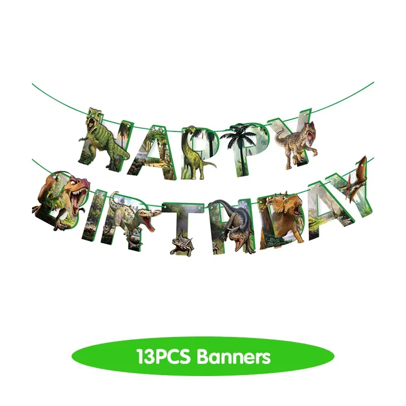 Dinosaurier Geburtstag Party Dekoration Party Supplies Geschenk Taschen Geschirr Kit Gesicht Mmask Zahlen Ballon Set Kinder Geburtstag Gefälligkeiten – Detail 14