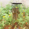 Anti-corrosion Wind Chime with Heart Pendant Metal Patio Porch Windchimes Bell for Home Decor 3